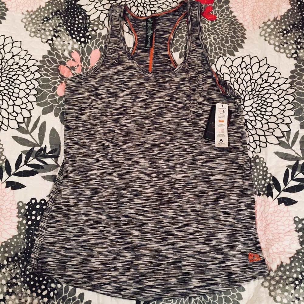 NWT RBX active racerback space dye stripe tank